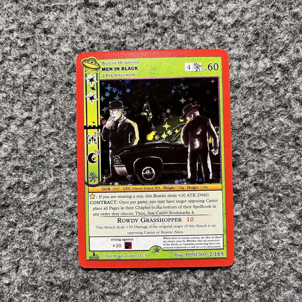 Metazoo UFO Men In Black 2/165 1st Edition Full Holo Foil Card NM